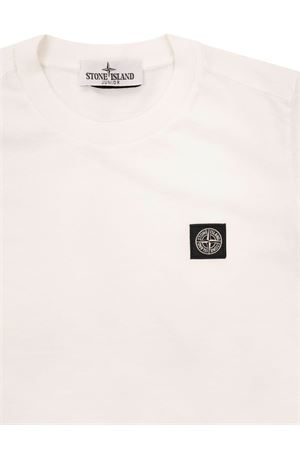 t-shirt in cotone bianco STONE ISLAND KIDS | L1S162100002S0047V0001
